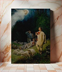 Πίνακας, Apparition to the shepherds, Adolf Liebscher