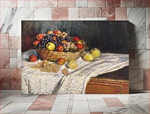 Πίνακας, Apples and Grapes (1879–1880) by Claude Monet