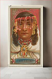 Πίνακας, Arabia, from the Types of All Nations series (N24) for Allen & Ginter Cigarettes