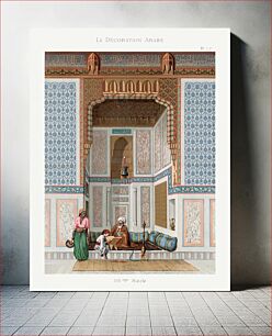 Πίνακας, Arabic family lithograph plate no. 1 & 2, Emile Prisses d’Avennes, La Decoration Arabe