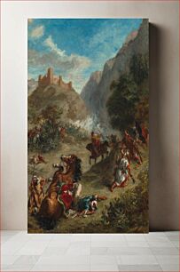 Πίνακας, Arabs Skirmishing in the Mountains (1863) by Eugène Delacroix