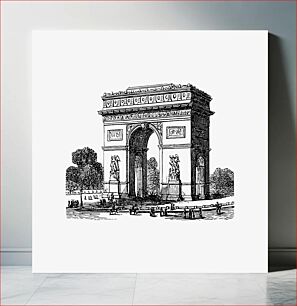 Πίνακας, Arc de Triomphe from Paris-Neuf, Or Dream And Reality. Great Phantasmagoria (1861) published by Charles Simon Pascal Soullier