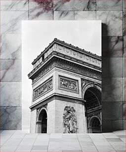 Πίνακας, Arc de Triomphe in Black and White Αψίδα του Θριάμβου σε ασπρόμαυρο