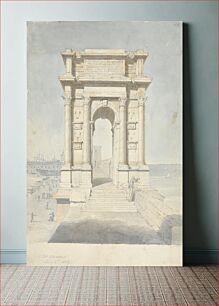Πίνακας, Arch of Trajan, Ancona, Italy by Sir Robert Smirke the younger
