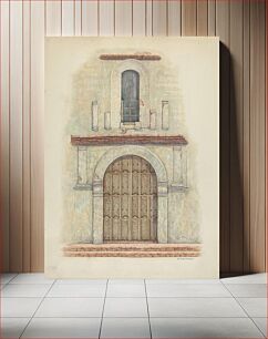 Πίνακας, Arched Doorway Mission San Diego (c. 1942) by William Kieckhofel