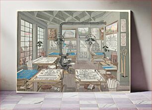 Πίνακας, Architect's Drafting Room (1884, 1935–1942) by Perkins Harnly