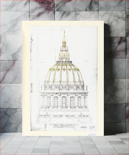 Πίνακας, Architectural working drawings of the San Francisco City Hall, John Bakewell Jr