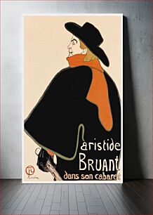 Πίνακας, Aristide Bruant in his Cabaret (1893) by Henri de Toulouse–Lautrec