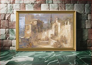 Πίνακας, Arkkitehtuuriaihe intiasta, 1835 - 1875, Egron Lundgren