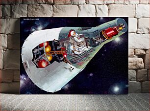 Πίνακας, Artist's concept of a two-man Gemini spacecraft in flight, showing a cutaway view
