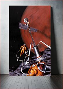 Πίνακας, Artist's concept of possible exploration programs (1986) illustrated by NASA, Artwork by Pat Rawlings, of Eagle Engineering, Incorporated