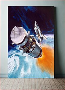 Πίνακας, Artist's conception of NASA solar polar spacecraft (1978) illustrated by NASA