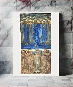 Πίνακας, Ascension of Christ (Acts I, 1–9): Study for stained-glass window (ca. 1875–84) by Sir Edward Burne–Jones. Origi
