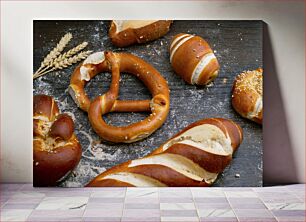 Πίνακας, Assorted Bread and Pretzels Ποικιλία ψωμιού και κουλούρια