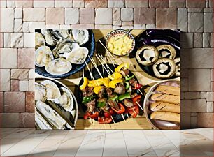 Πίνακας, Assorted Food Platter Ποικιλία φαγητού