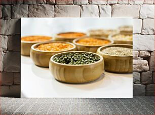 Πίνακας, Assorted Spices in Wooden Bowls Ποικιλία μπαχαρικών σε ξύλινα μπολ