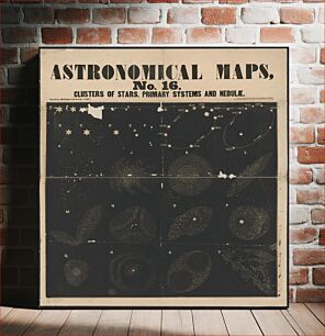 Πίνακας, Astronomical maps, no. 16, clusters of stars, primary systems and nebulae