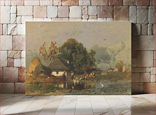 Πίνακας, At the end of village, Géza Mészöly