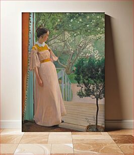 Πίνακας, At the French Windows. by L. A. Ring