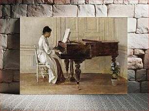 Πίνακας, At the Piano, Theodore Robinson