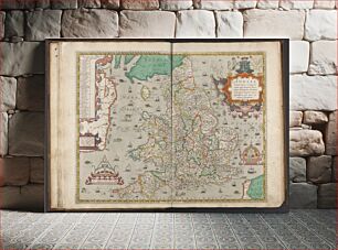 Πίνακας, Atlas of the counties of England and Wales (1590) by Christopher Saxton