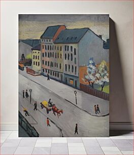 Πίνακας, August Macke - Our street in grey, 1911