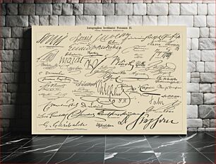 Πίνακας, Autographs of Famous Figures 2 (1894)