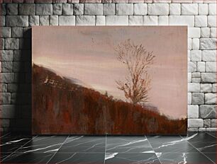 Πίνακας, Autumn hillside with trees by László Mednyánszky