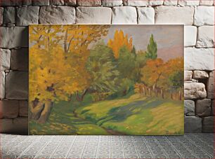 Πίνακας, Autumn landscape by Štefan Polkoráb