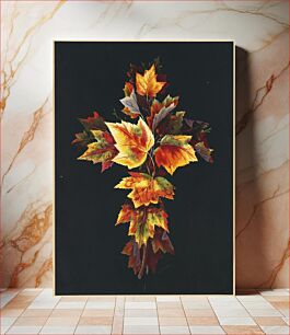 Πίνακας, Autumn leaves by Olive E. Whitney