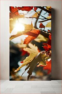 Πίνακας, Autumn Leaves in Sunlight Φύλλα φθινοπώρου στο φως του ήλιου