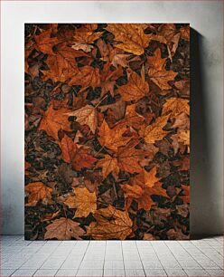 Πίνακας, Autumn Leaves on the Ground Φθινοπωρινά φύλλα στο έδαφος
