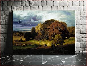 Πίνακας, Autumn Oaks by George Inness
