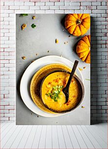 Πίνακας, Autumn Pumpkin Soup Φθινοπωρινή κολοκυθόσουπα