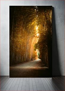 Πίνακας, Autumn Road Through the Woods Φθινοπωρινός δρόμος μέσα από το δάσος