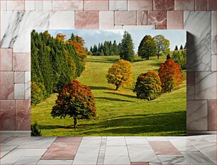 Πίνακας, Autumn Trees in Countryside Φθινοπωρινά Δέντρα στην Εξοχή