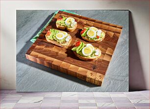 Πίνακας, Avocado Toast with Eggs Τοστ αβοκάντο με αυγά