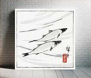 Πίνακας, Ayu zu (1841-1844) Japanese fish illustration