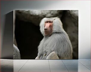 Πίνακας, Baboon Portrait in Natural Habitat Πορτρέτο Μπαμπουίνου σε φυσικό βιότοπο