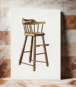 Πίνακας, Baby High Chair (1938) by Max Ferneke