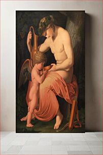 Πίνακας, Bacchus and Cupid by Asmus Jacob Carstens
