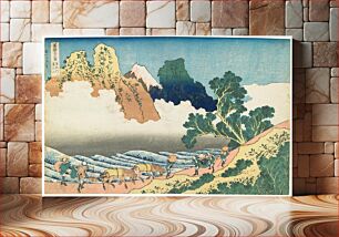 Πίνακας, Back View of Fuji from the Minobu River (1830–1833) in high resolution by Katsushika Hokusai