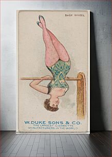 Πίνακας, Back Wheel, from the Gymnastic Exercises series (N77) for Duke brand cigarettes