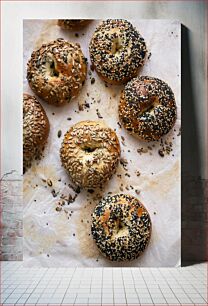 Πίνακας, Bagels with Seeds Bagels με σπόρους