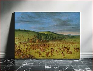 Πίνακας, Ball-play of the Choctaw-Ball Up (1846–1850) by George Catlin