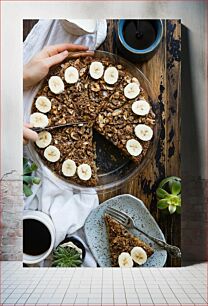 Πίνακας, Banana Nut Coffee Cake Κέικ καφέ με ξηρούς καρπούς μπανάνας