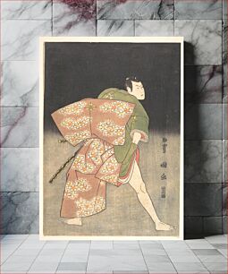 Πίνακας, Bandō Minosuke (Mitsugorō III) in the Role of a Young Samurai by Utagawa Toyokuni