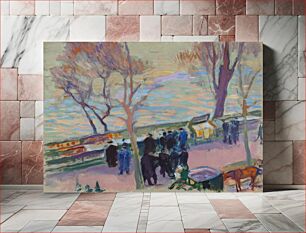 Πίνακας, Banks of the seine, 1912, by Magnus Enckell