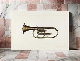Πίνακας, Baritone Horn (ca. 1938) by Edward L. Loper