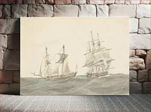 Πίνακας, Barquentine and Frigate in Heavy Seas
